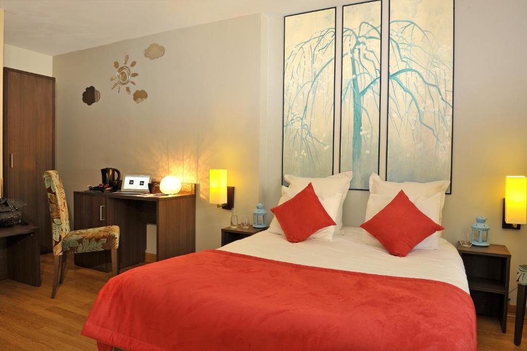 Hotel O2B Aux Berges de Brocéliande Beignon Kamer foto